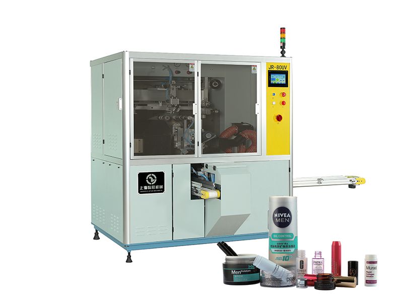 Machine de sérigraphie cylindrique automatique unicolore, JR-80UV