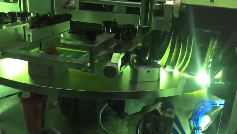 Machine de sérigraphie à plat automatique bicolore, JF-210UV