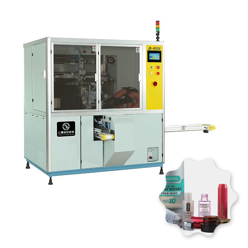 Machine de sérigraphie cylindrique automatique unicolore, JR-80UV