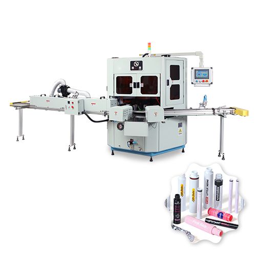 Machine de sérigraphie cylindrique automatique bicolore, JR-212UV