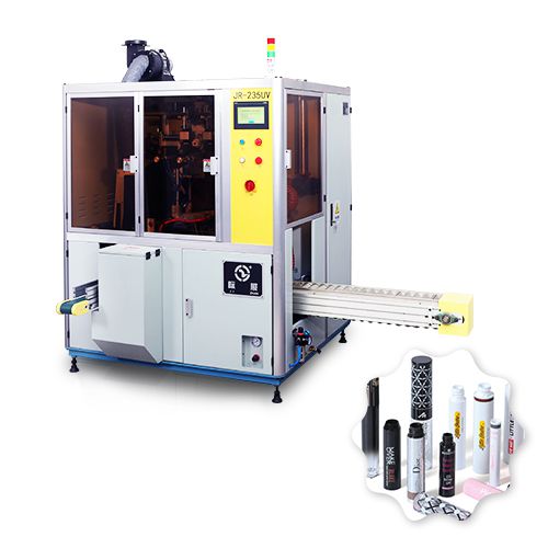 Machine de sérigraphie cylindrique automatique bicolore, JR-235UV